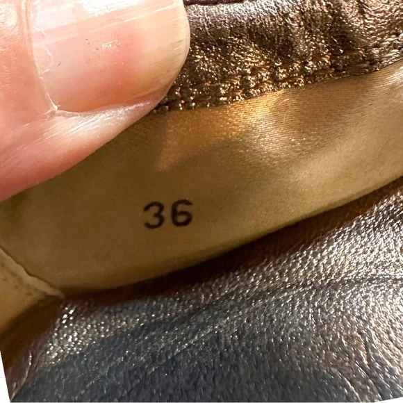 Tod's Ballerina Dee Fibbietta Ballet Flat / Chocolate & Grey (Size 36) - Picture 2 of 10